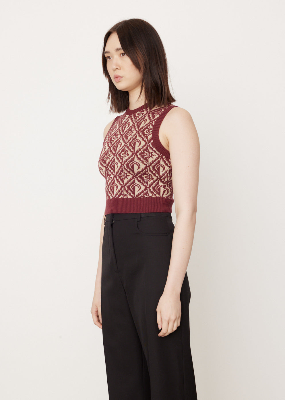 abstact print pullover diamante main image 1