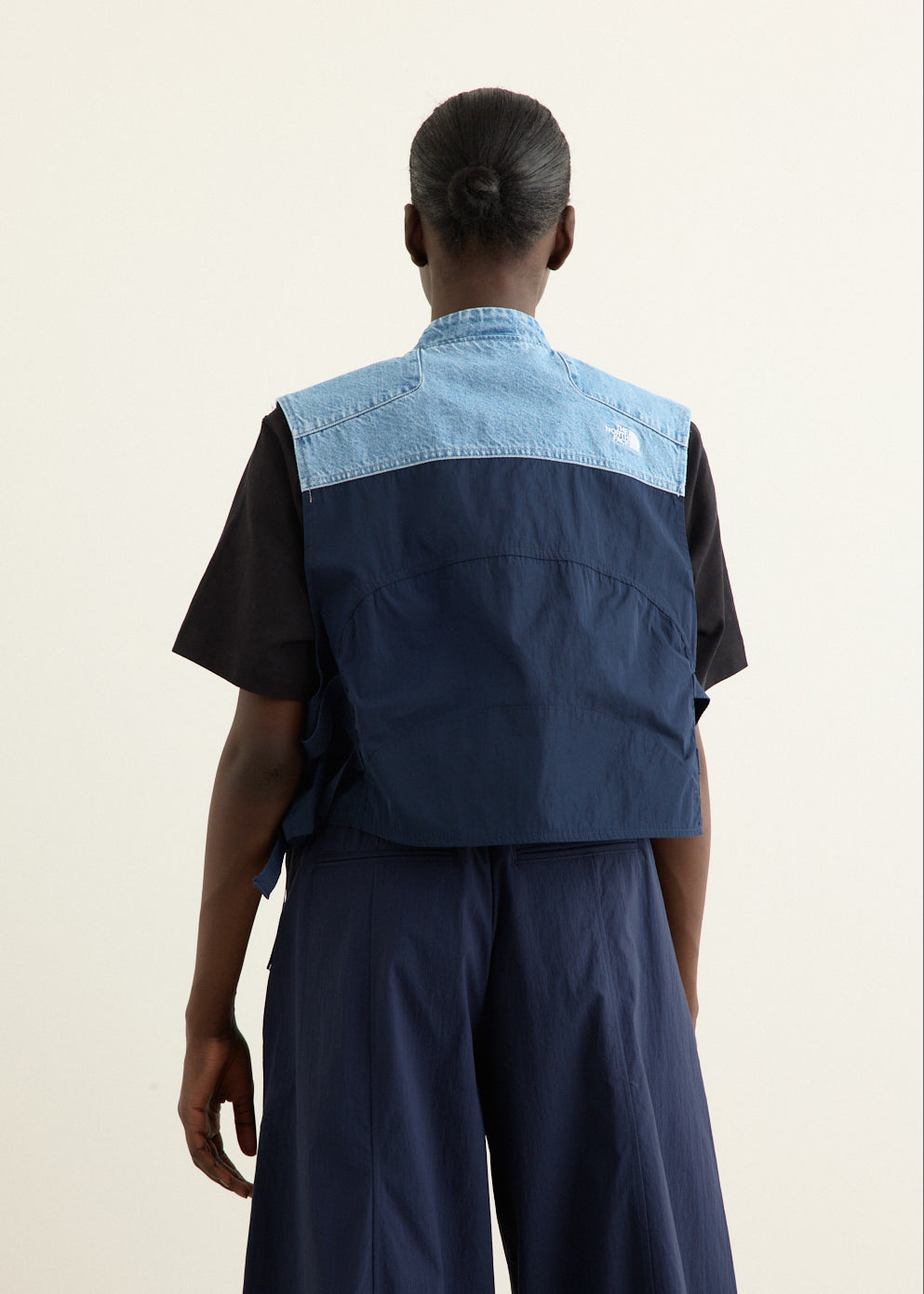Women's Modular Cropped Denim Vest