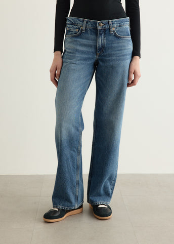 Saige Low Rise Full Relaxed Straight Jeans