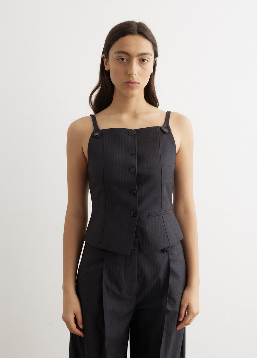 【GANNI】Drapey Melange Sleeveless Top 楽天市場】GANNI ガニー ビスチェ Drapey Melange Sleeveless