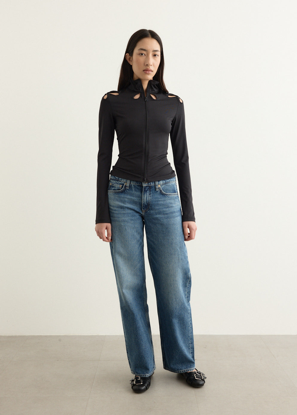 Droplet Zip-Up Shirt