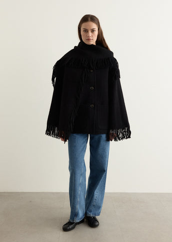 Embroidered Scarf Jacket