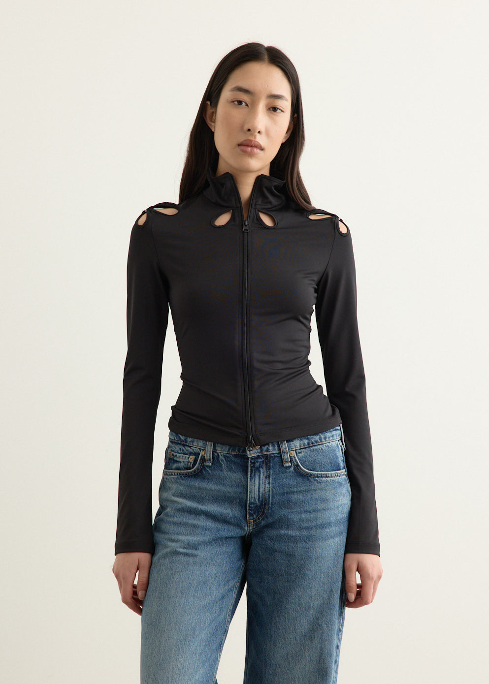Droplet Zip-Up Shirt