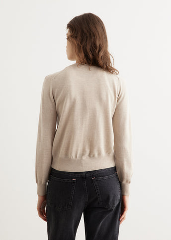 Bold Fox Head Patch Regular Cardigan