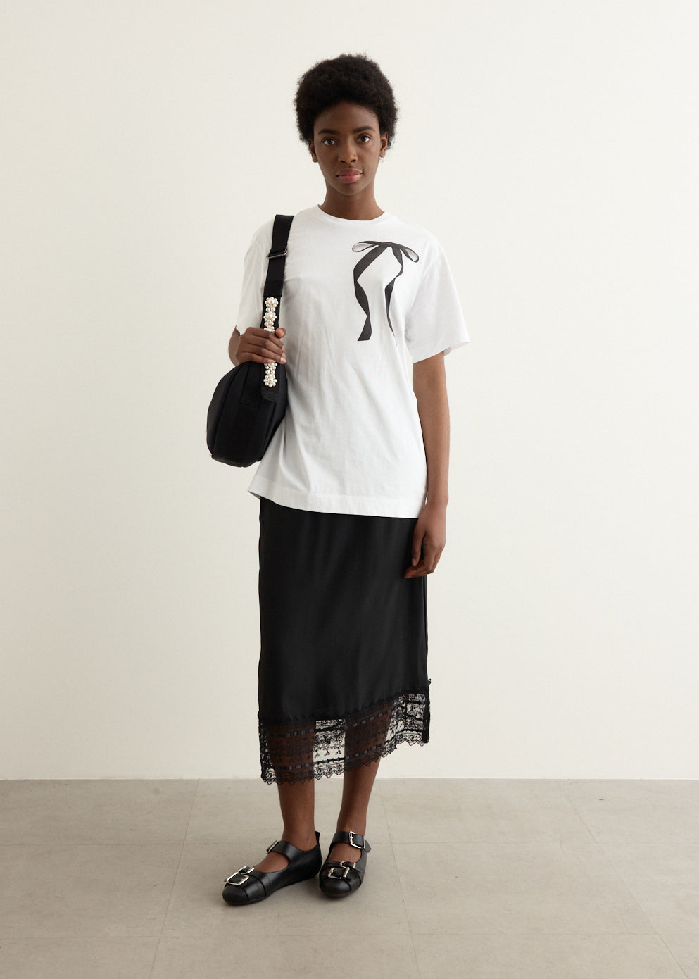 Ribbon Trim Easy Skirt