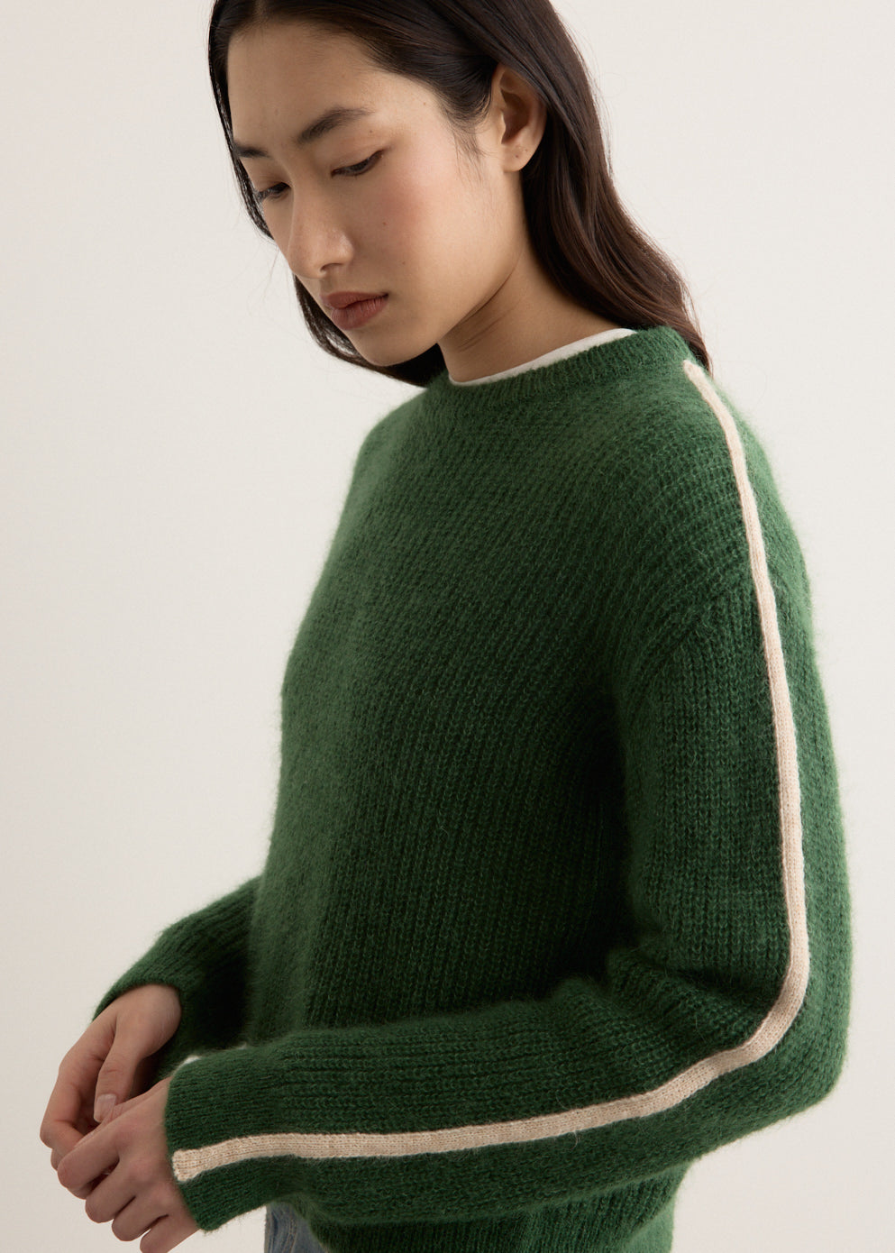 Arcade Stripe Sleeve Knit