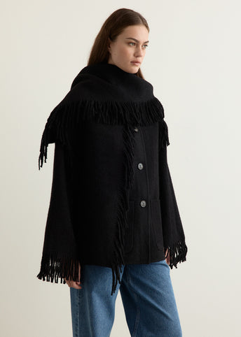 Embroidered Scarf Jacket