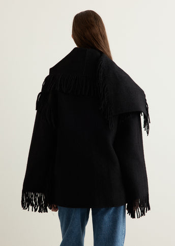 Embroidered Scarf Jacket