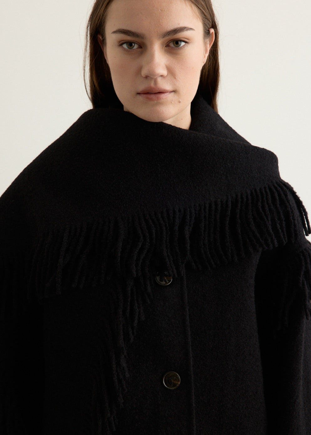 Embroidered Scarf Jacket