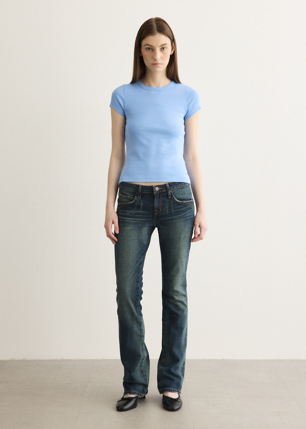 Low Rise Flare Jeans
