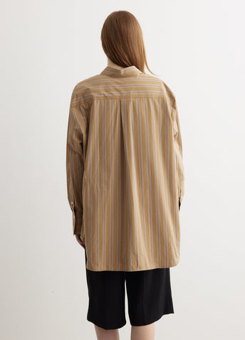 Loose Striped Cotton Shirt
