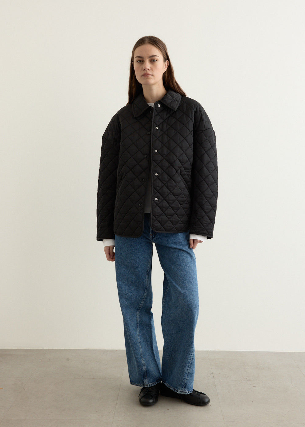 Collared Quilted Jacket