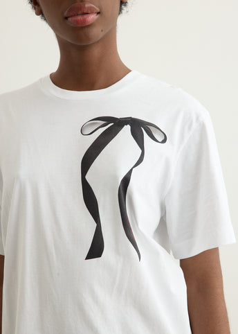 Ribbon Bow Tail Print T-Shirt