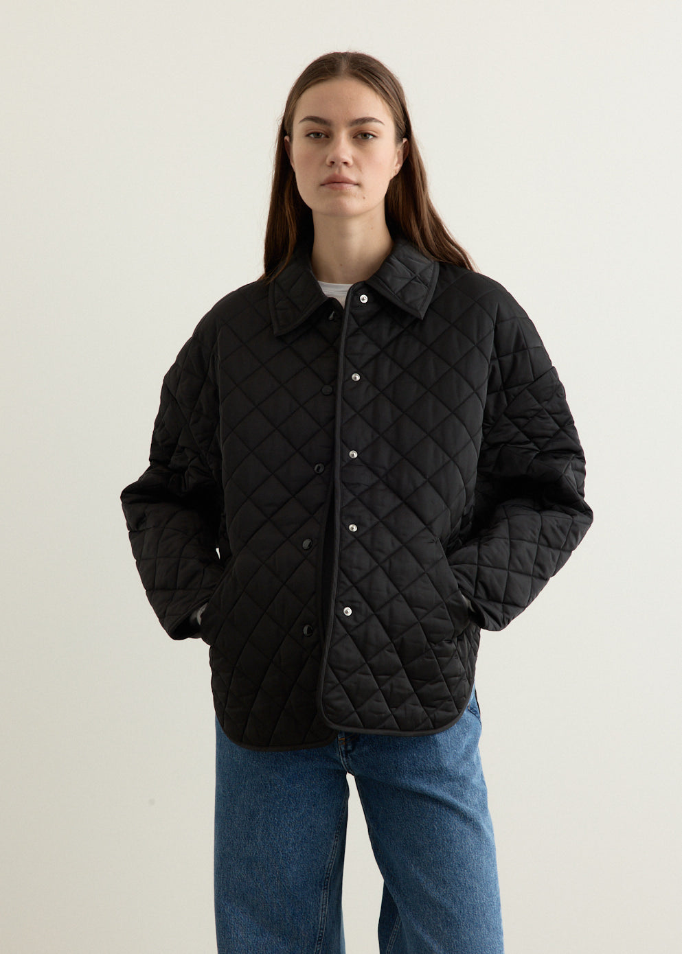 Collared Quilted Jacket