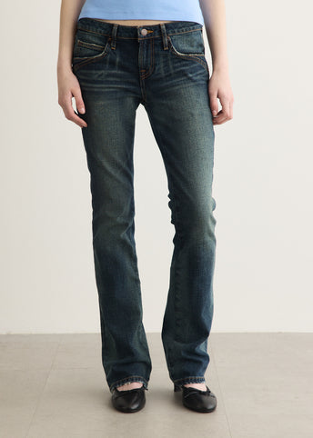Low Rise Flare Jeans