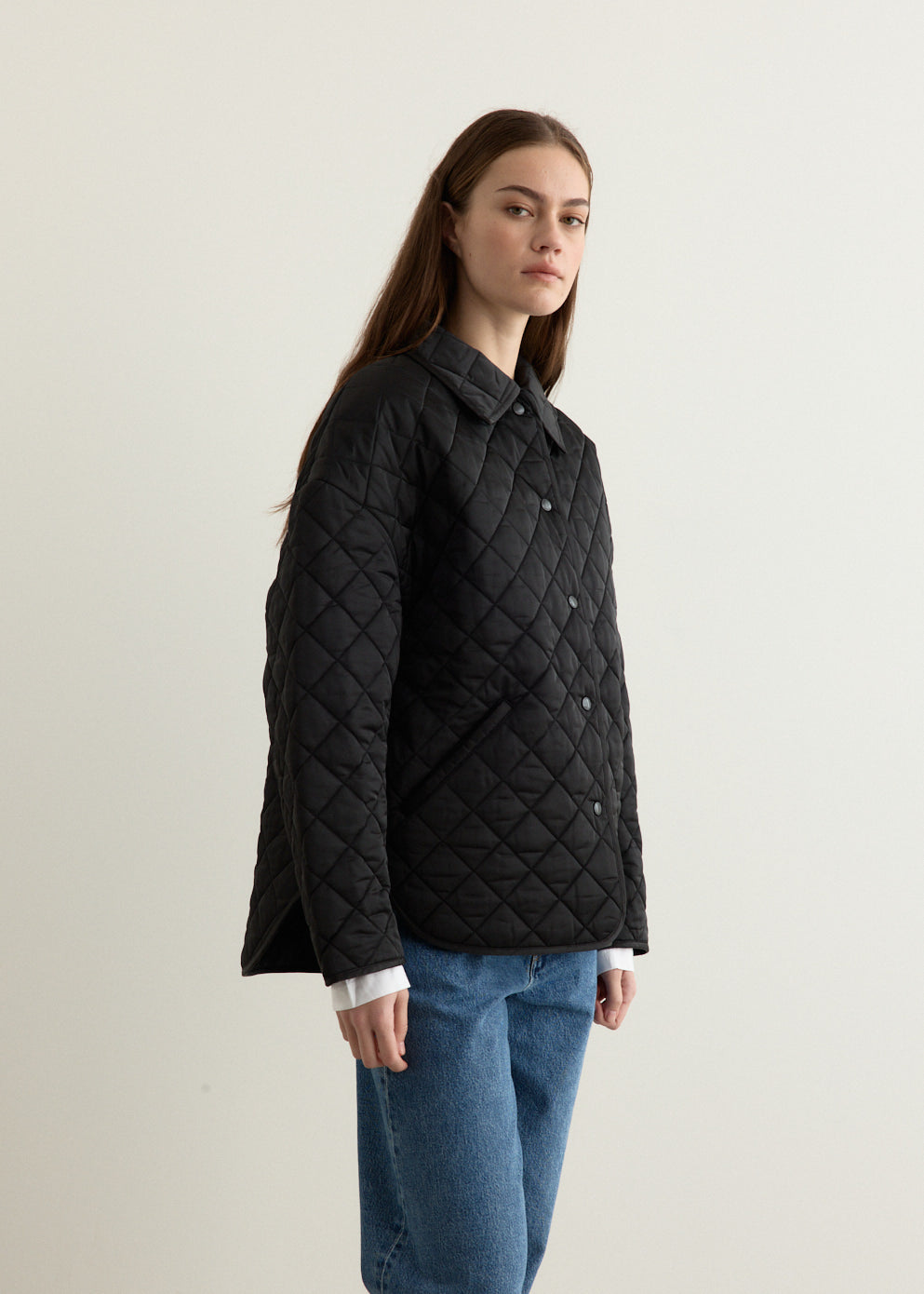 Collared Quilted Jacket