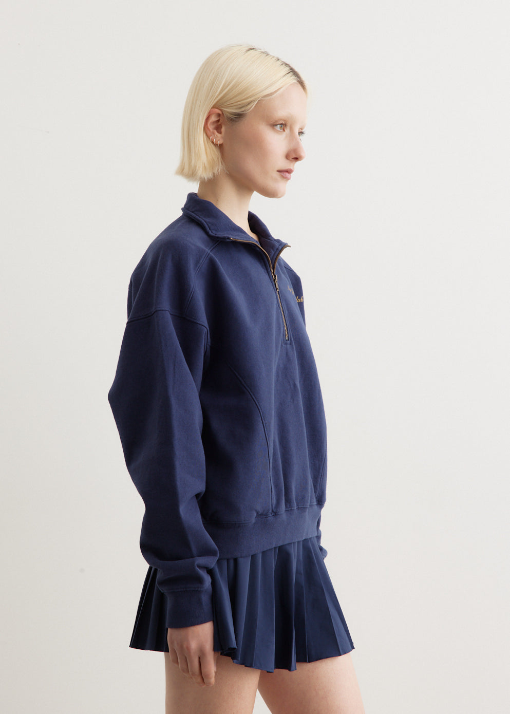 Beam Zip Hoodie Navy – FUGAZI®