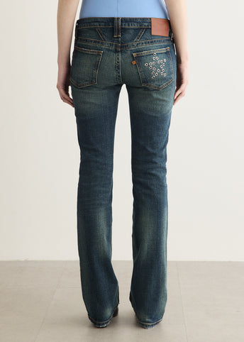 Low Rise Flare Jeans