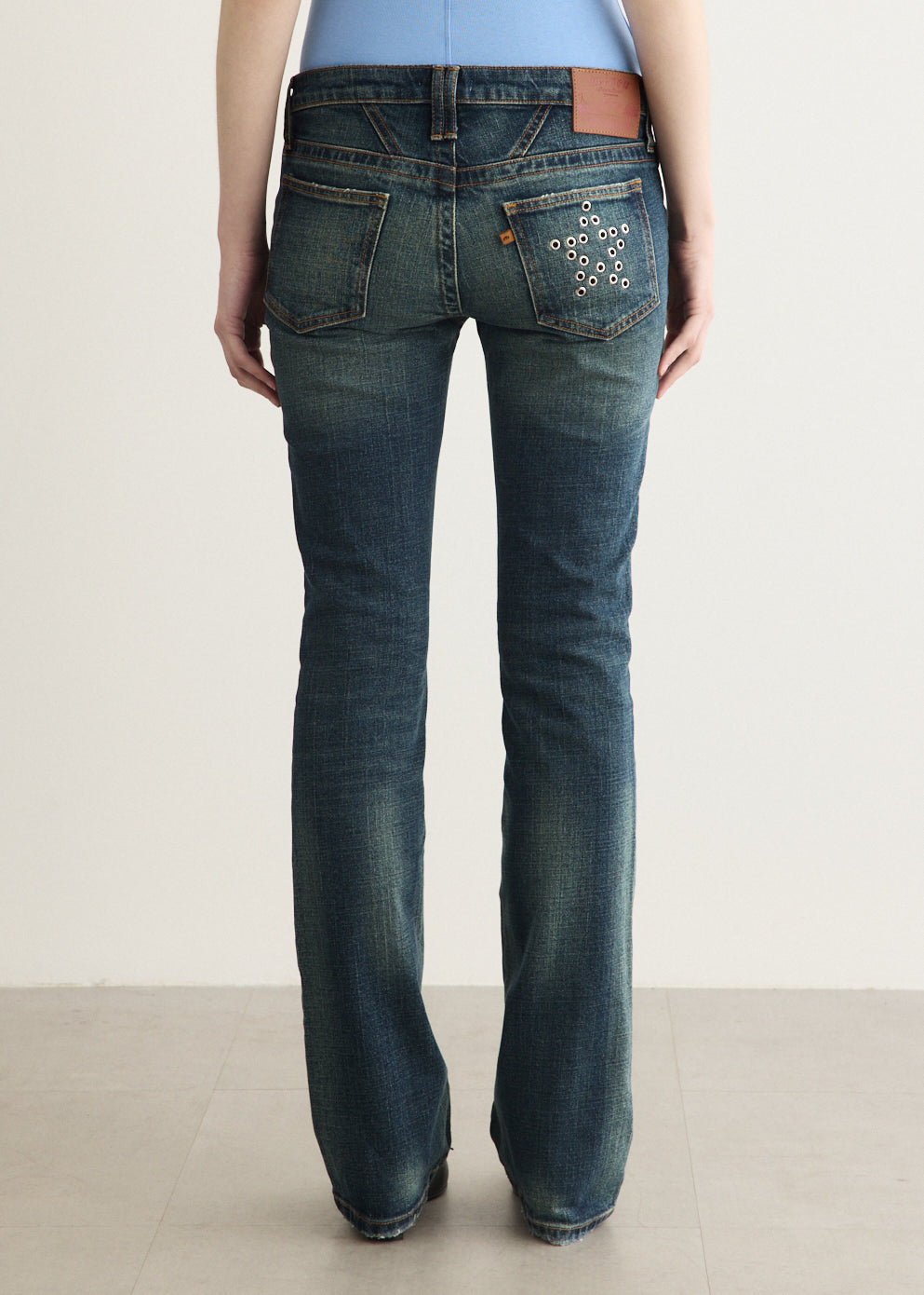 Low Rise Flare Jeans
