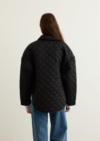 Collared Quilted Jacket