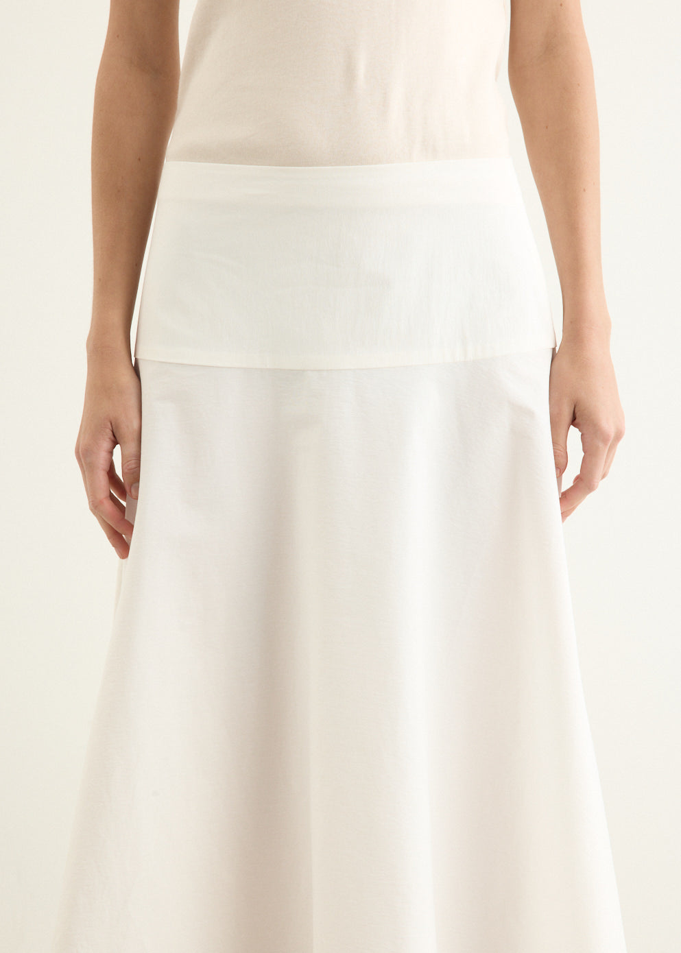 Cotton Circle Hem Skirt