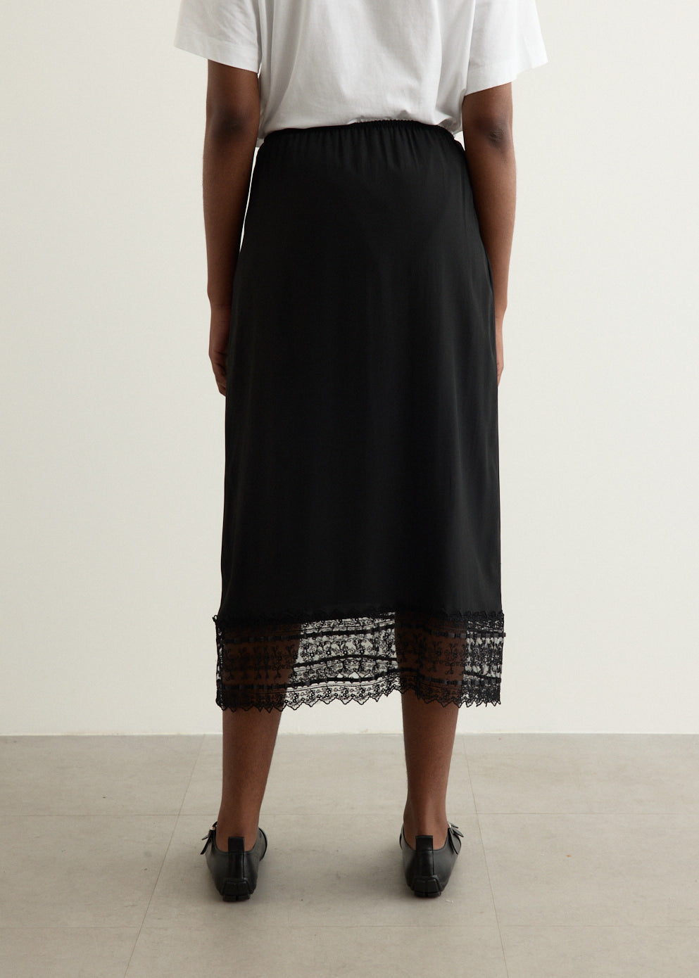 Ribbon Trim Easy Skirt