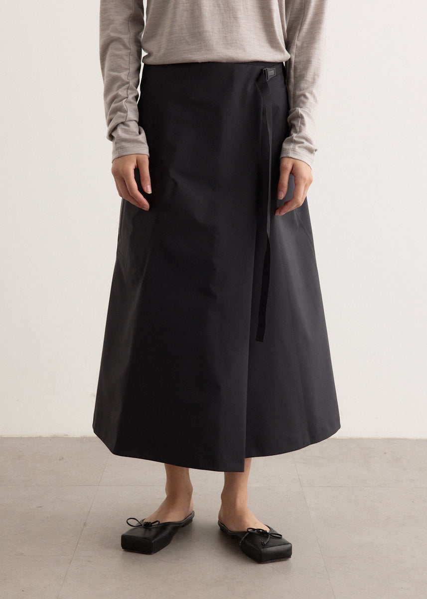 ☆2024ss☆VEILANCE LOTA SKIRT BLACK XS womens-incu-951_9b19ed1b-6c23-