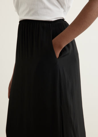 Ribbon Trim Easy Skirt