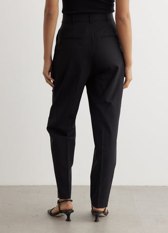 Carrot Fit Single Pleat Trousers Carrot Fit Single Pleat Trousers