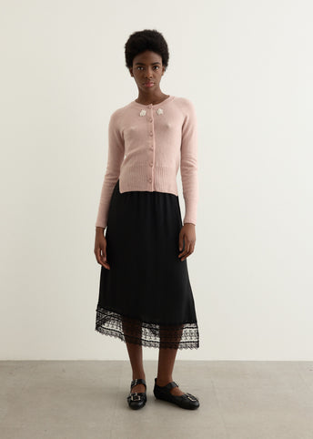 Relaxed Embellished Cashmere Cardigan