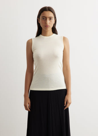 Fine Merino Sleeveless Crewneck