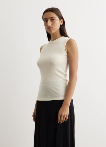 Fine Merino Sleeveless Crewneck