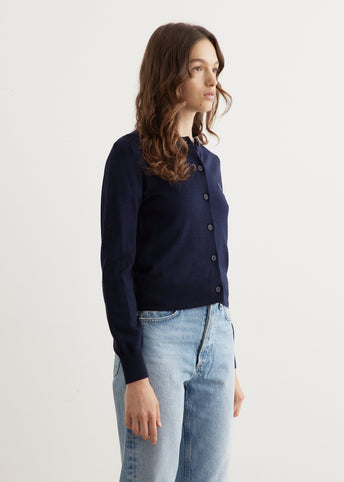 Bold Fox Head Patch Regular Cardigan