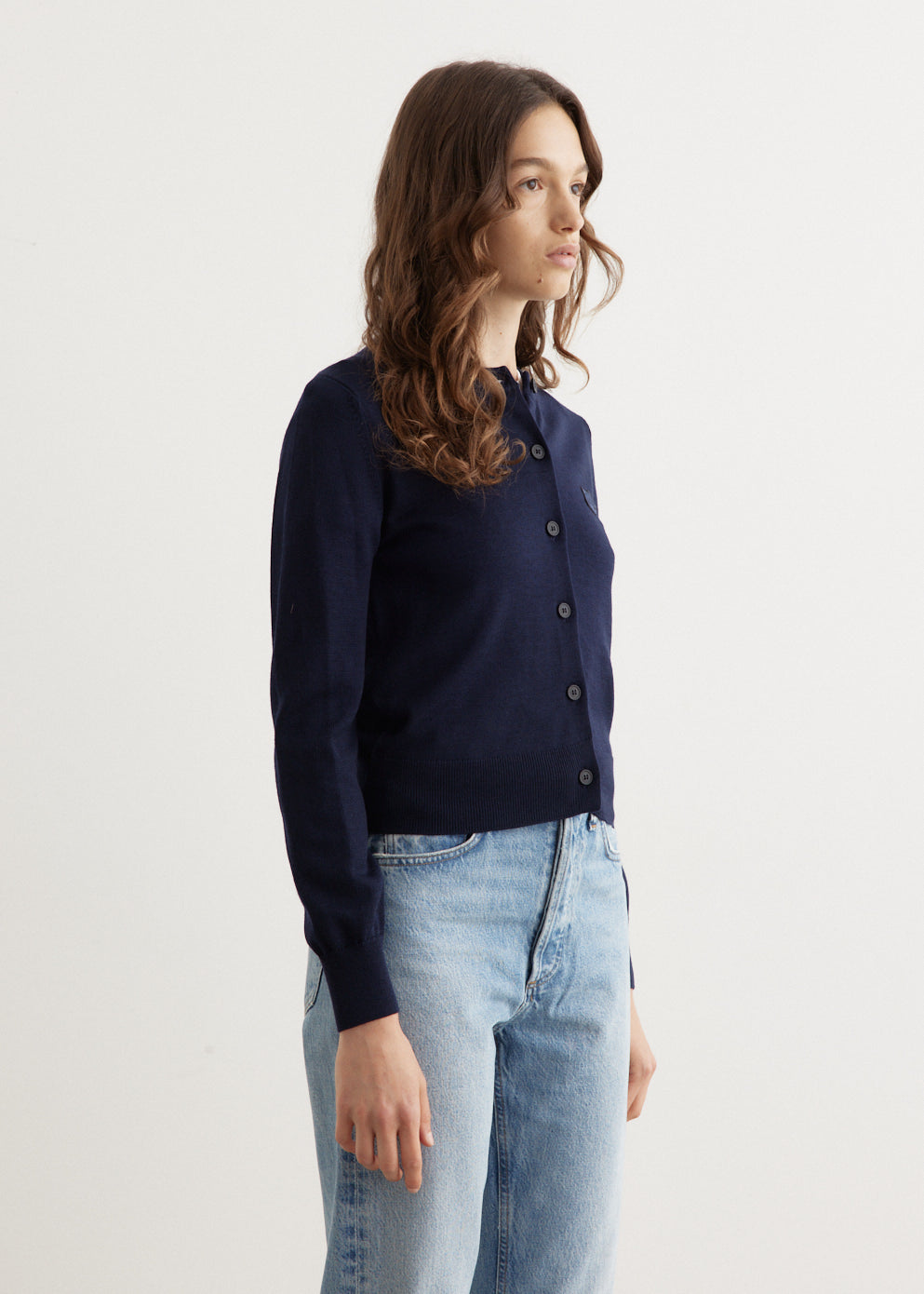 Bold Fox Head Patch Regular Cardigan
