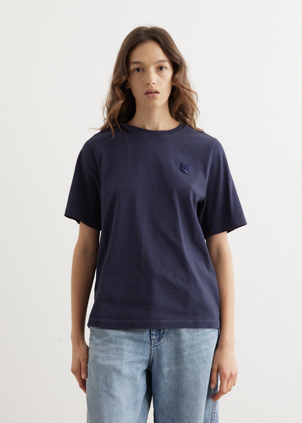 Maison Kitsune - Bold Fox Head Patch Comfort T-Shirt - Tshirt logo,Specials : American Fashion Style Bags On Sale Maison Kitsune - Bold Fox Head Patch Comfort T-Shirt - Tshirt logo,Specials : American Fashion Style Bags On Sale