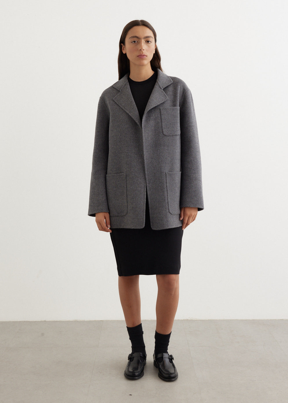 Toteme - Patch Pocket Double Jacket - Jacket,Specials : American Fashion Style Bags On Sale Toteme - Patch Pocket Double Jacket - Jacket,Specials : American Fashion Style Bags On Sale