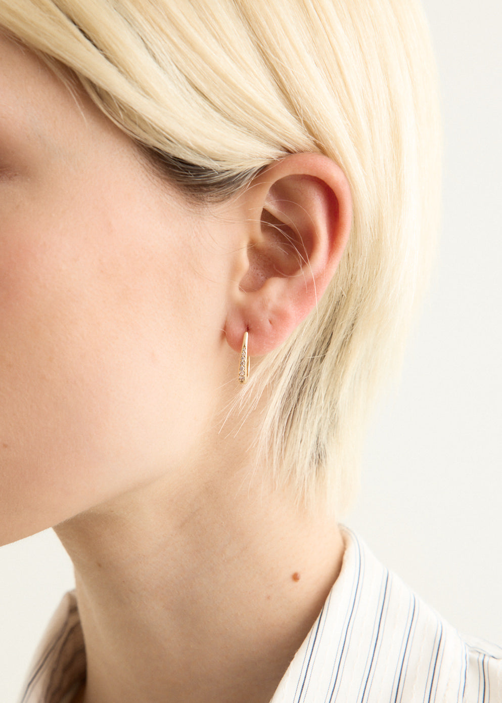 Gold Half Hoop Earrings