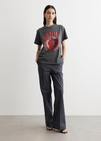 Basic Jersey Strawberry Relaxed T-Shirt