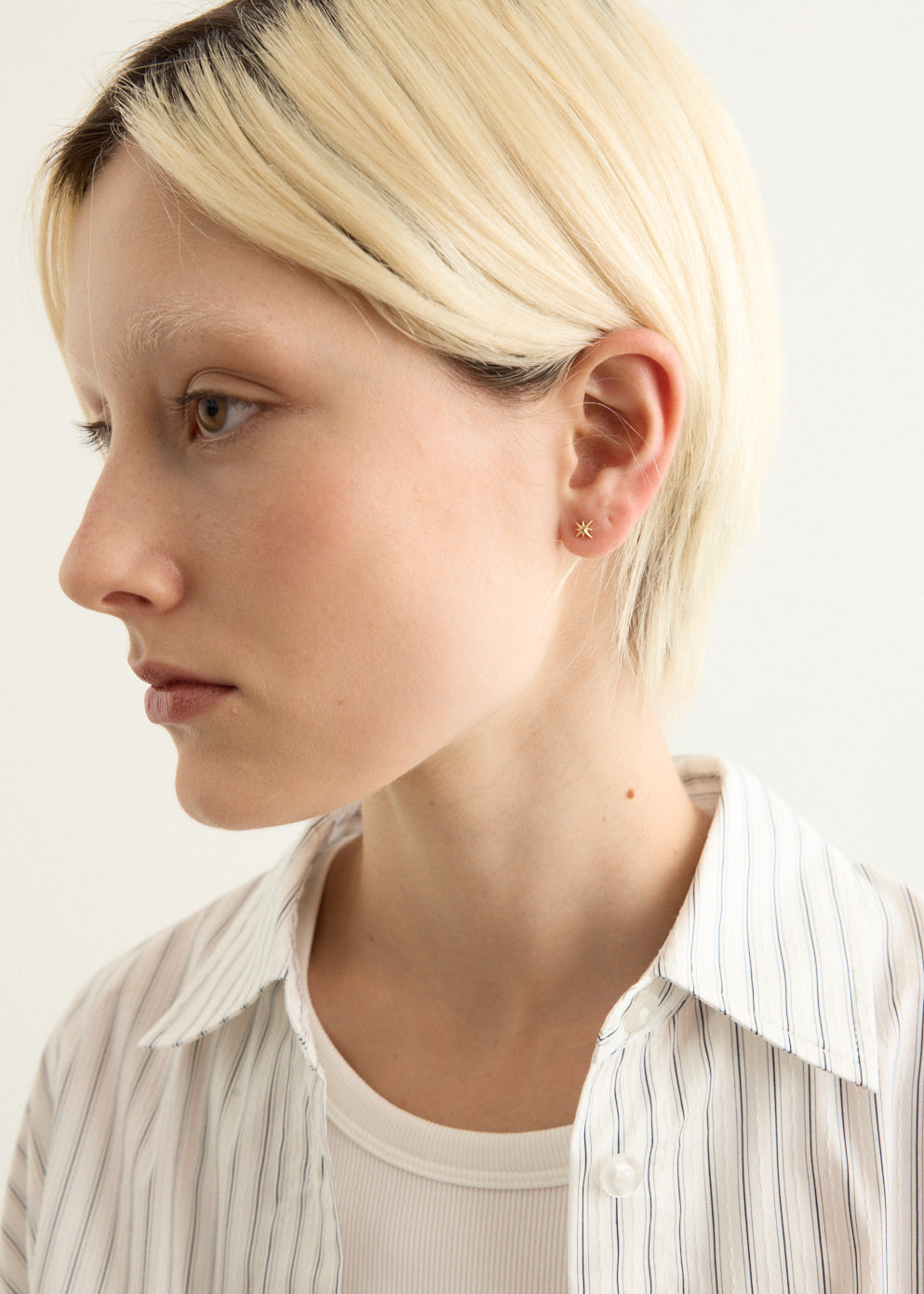 Gold Star Stud Earrings
