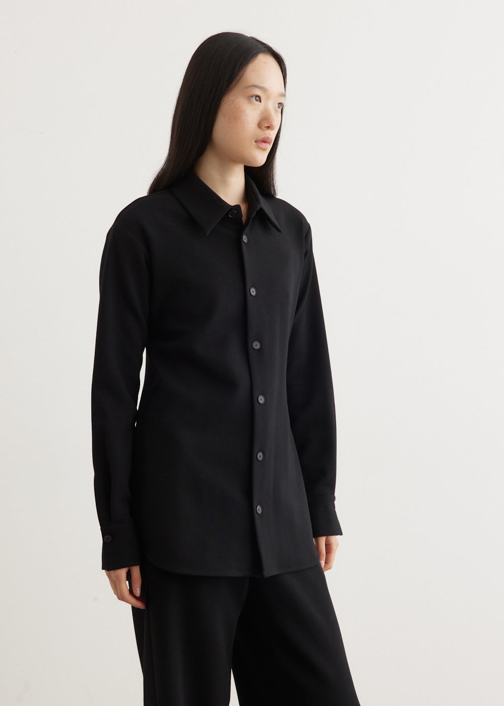 Tense Wool Double Cloth Shirt