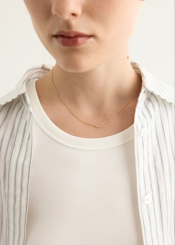 Gold Crystal Necklace