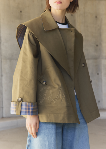Reversible Jerry Crop Trench Coat