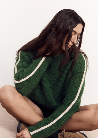 Arcade Stripe Sleeve Knit