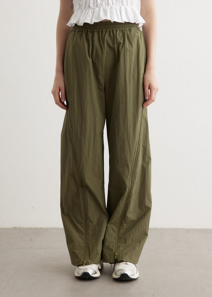 送料/関税込 ●KHAKIPOINT● Lace Track Pants Mens Lined Sweatpants Large Size Wide Straight Leg Trousers