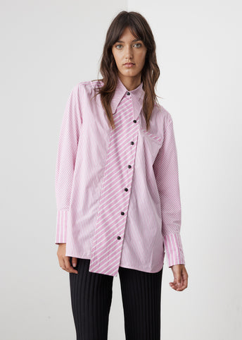 Stripe Cotton Pink Shirt