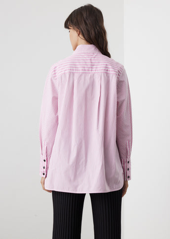 Stripe Cotton Pink Shirt