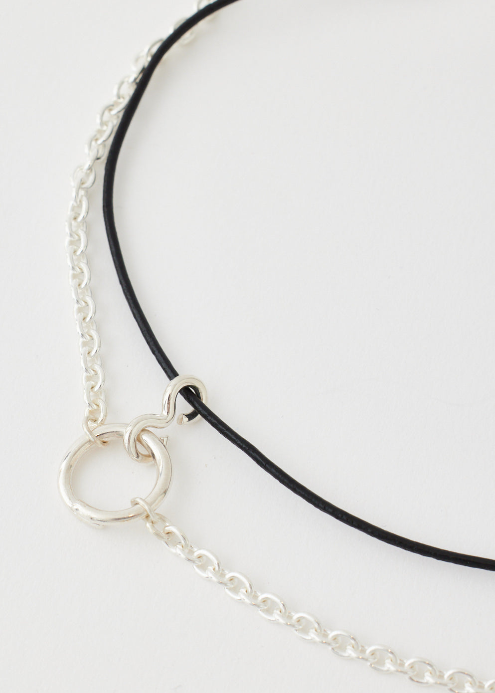 Leather and Silver Choker