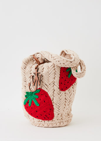Strawberry Knitted Shopper