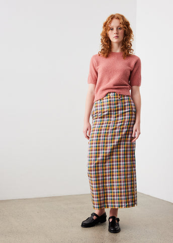 Giza Lightweight Double-Cloth Skirt