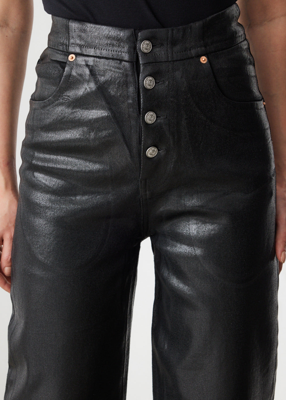 Coated Jeans
